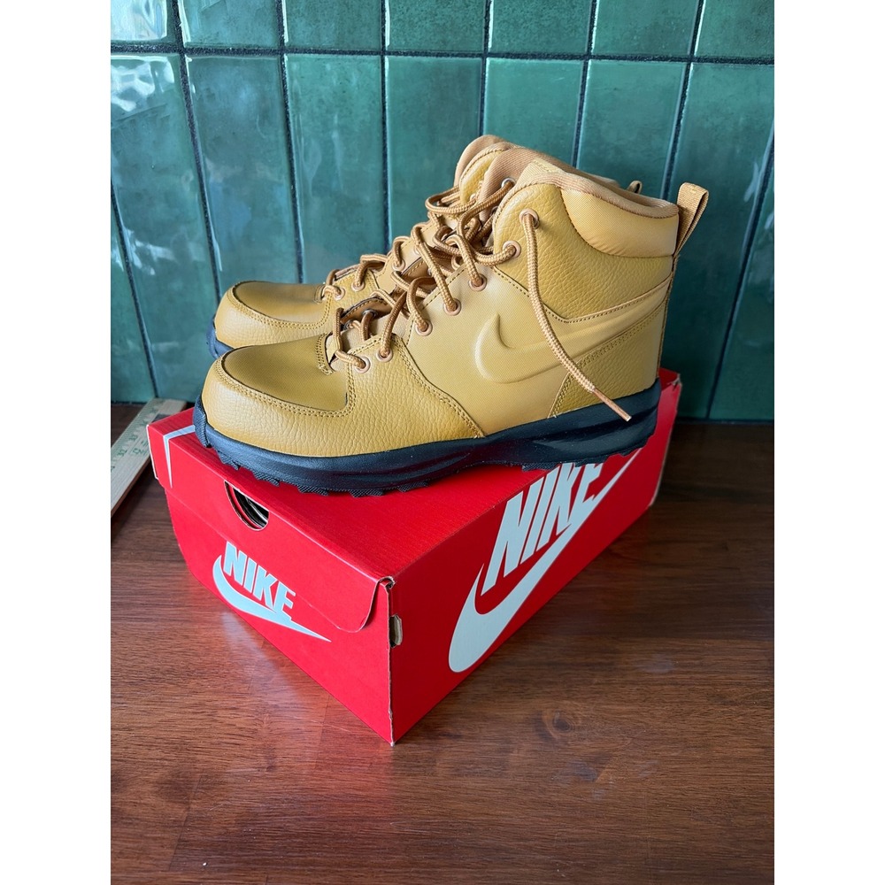 Nike Manoa LTR Wheat Black Kids Boots IH7679-700 Size 7Y